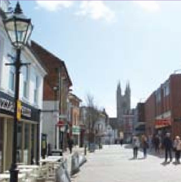 View down North Street